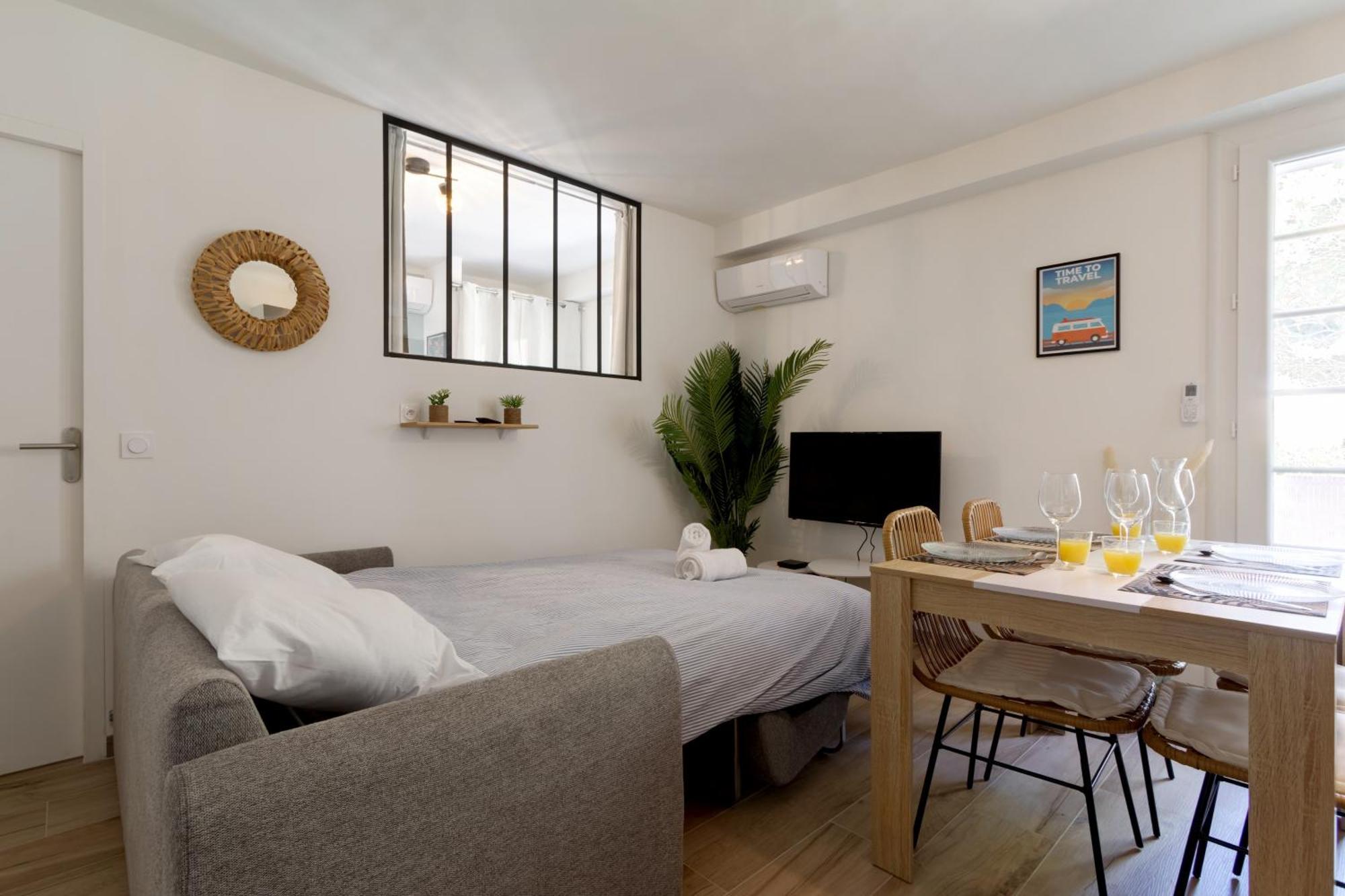 016- T2 Tropisme, Appart 1 Chambre,Clim,Wifi,Parking Монпелие Екстериор снимка