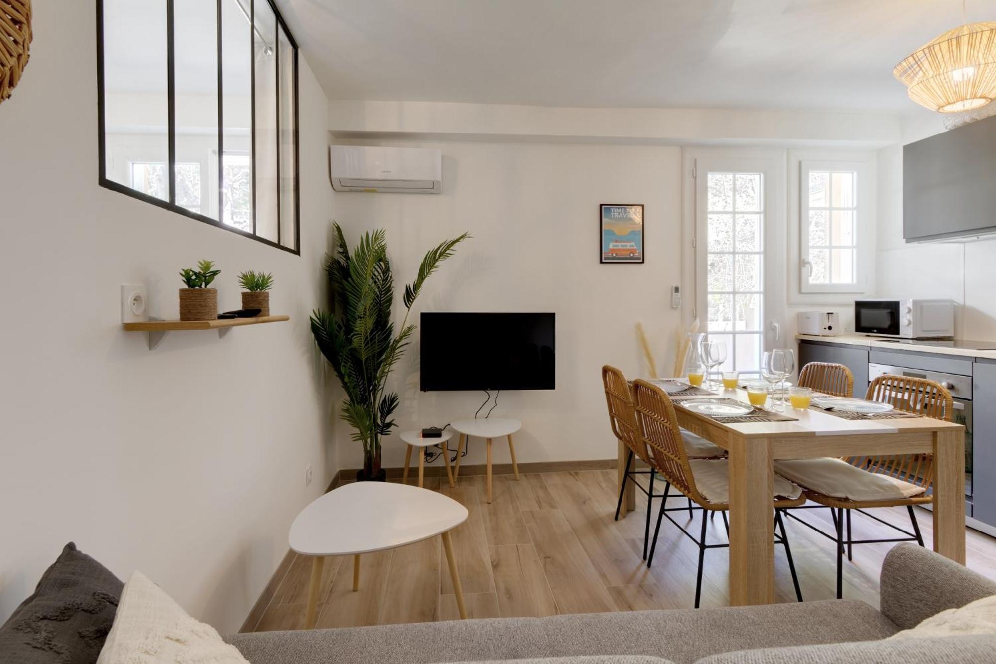 016- T2 Tropisme, Appart 1 Chambre,Clim,Wifi,Parking Монпелие Екстериор снимка