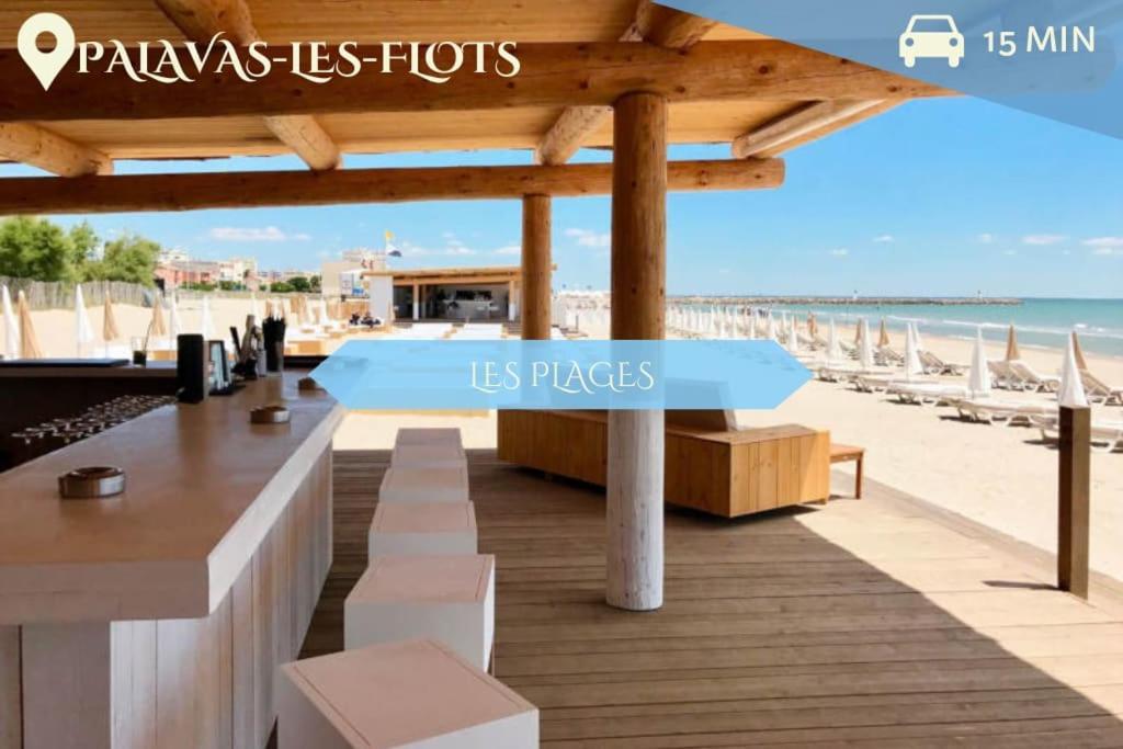 016- T2 Tropisme, Appart 1 Chambre,Clim,Wifi,Parking Монпелие Екстериор снимка