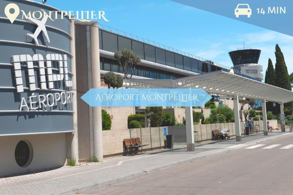 016- T2 Tropisme, Appart 1 Chambre,Clim,Wifi,Parking Монпелие Екстериор снимка